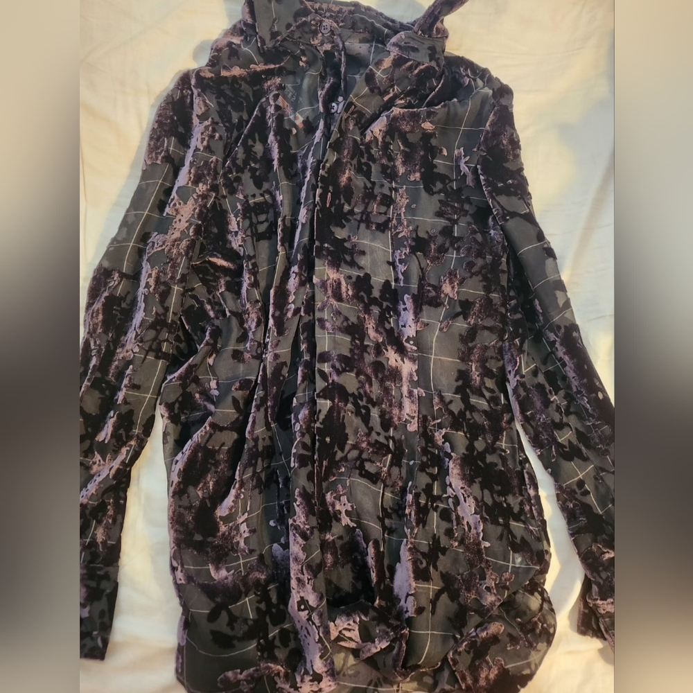 Stylish Women's Purple Long Sleeve Top